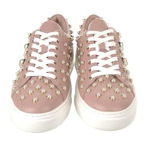 Stuart Weitzman The Pearline Buff Blush Sneakers NIB